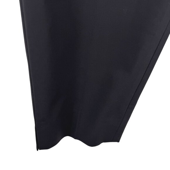 Lafayette 148 Stanton Cropped Ankle Pants Size 16 Black Cotton Blend PT-2595 - Picture 5 of 8